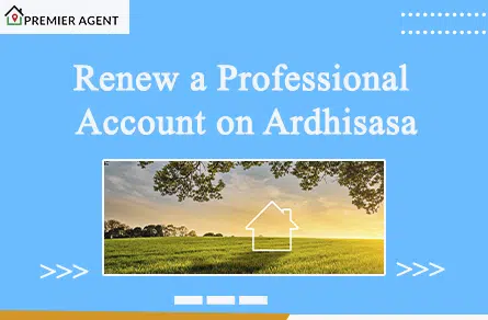 Renew a Professional Account on Ardhisasa